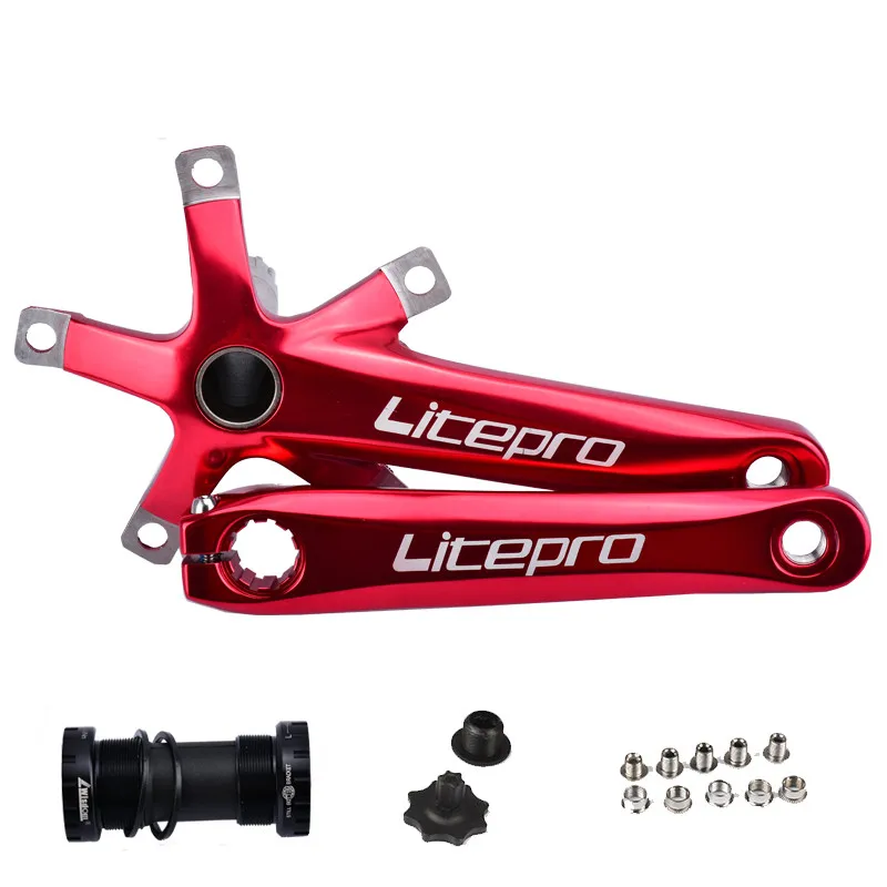 Litepro LP алюминиевый сплав складной велосипед рукоятка 170 мм BCD 130 коленчатый набор