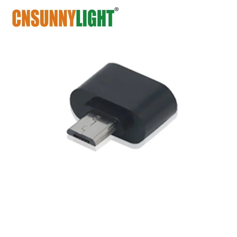 OTG Adapter CNSUNNYLIGHT LED Car USB Atmosphere Light DJ RGB Mini Colorful Music Sound Lamp USB-C Phone Surface for Festival Party Karaoke - Испускаемый цвет: OTG Adapter
