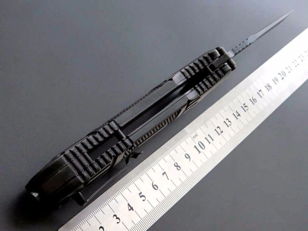 Складной нож Eafengrow EF18 58 60HRC карманный клинок из АБС пластика и алюминиевого сплава