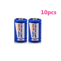 10pcslot high power 880mah 3v cr2 rechargeable battery lifepo4 lithium battery rangefinder camera battery