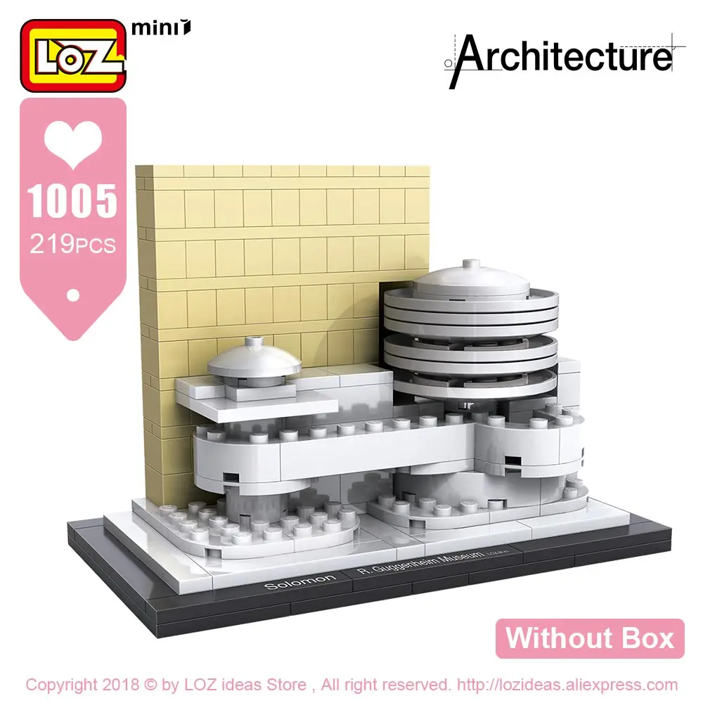 1005 Without Box Лоз мини-блоки наборы архитектурных моделей Diy строительные блоки игрушки Всемирно известная архитектура s вилла модель блоки светящийся кирпич - Цвет: 1005 Without Box