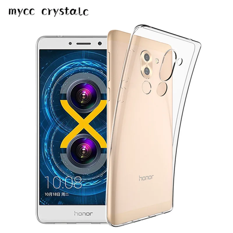 Оригинальный ультратонкий прозрачный чехол из ТПУ для Huawei Honor 6X/Huawei Mate 9 Lite мягкий
