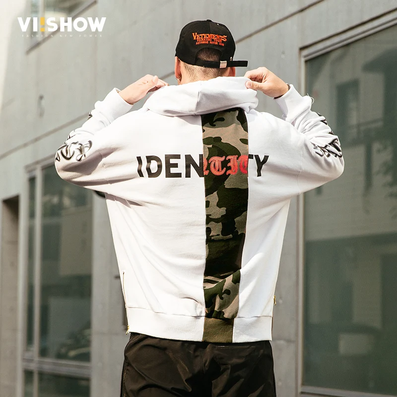 VIISHOW 2017 Фирменная Новинка Мода Для Мужчин Спортивная мужские толстовки с принтом