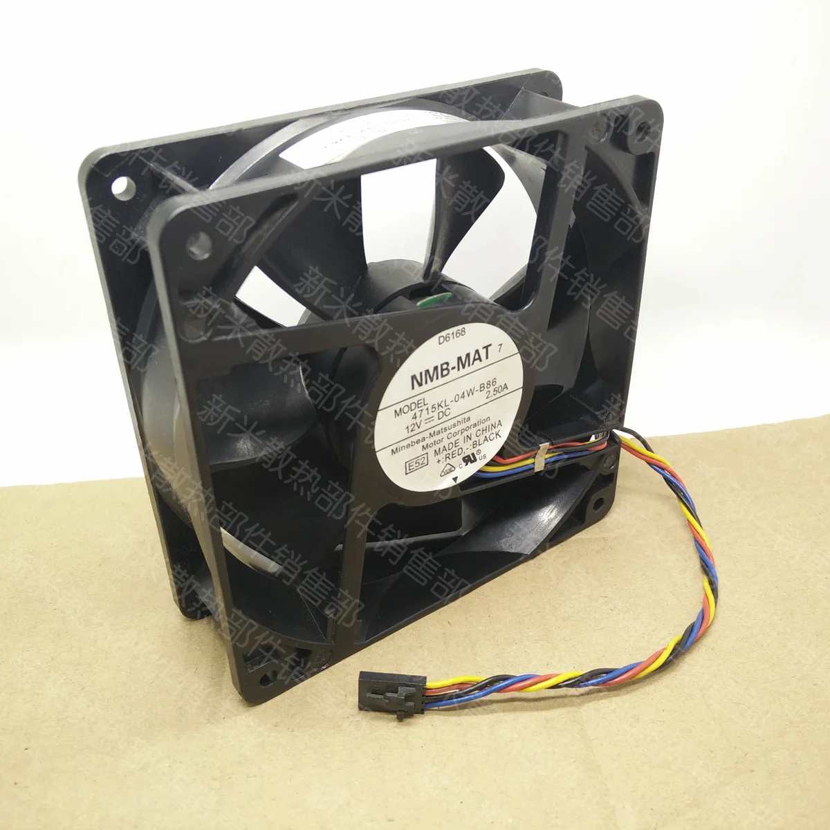 Б/у NMB MAT НМБ 12038 двойной шарикоподшипник 12V 2.5A 4715KL 04W B86 для DELL PE800 Сервер вентилятор
