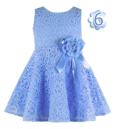 Light Blue Модное летнее яркое маленькое детское платье-пачка; кружевное платье; одежда с цветочным рисунком; платье принцессы для малышей; летние платья для маленьких девочек - Цвет: Light Blue