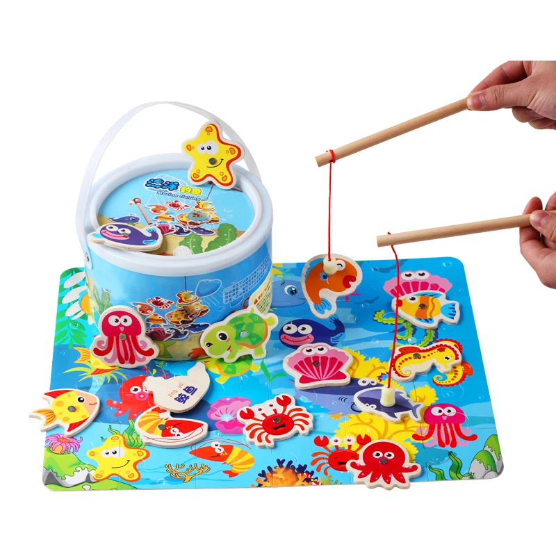 Детская головоломка Деревянные Игрушки для раннего обучения магнитная