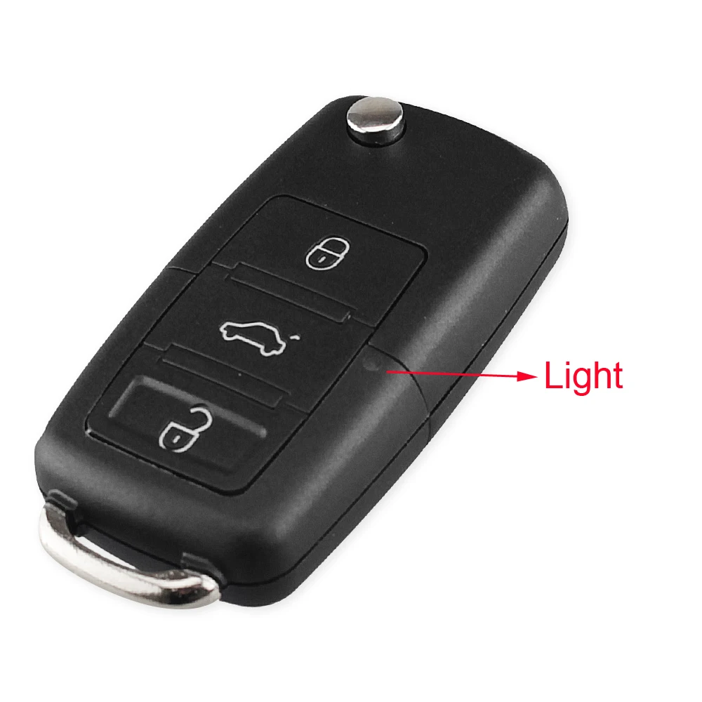 KEYYOU 2 кнопки Автомобильный ключ Switchblade ключ флип ключ оболочка для VW Polo Passat B5 Tiguan Golf для VOLKSWAGEN MK4 Seat Skoda - Цвет: 3 Buttons