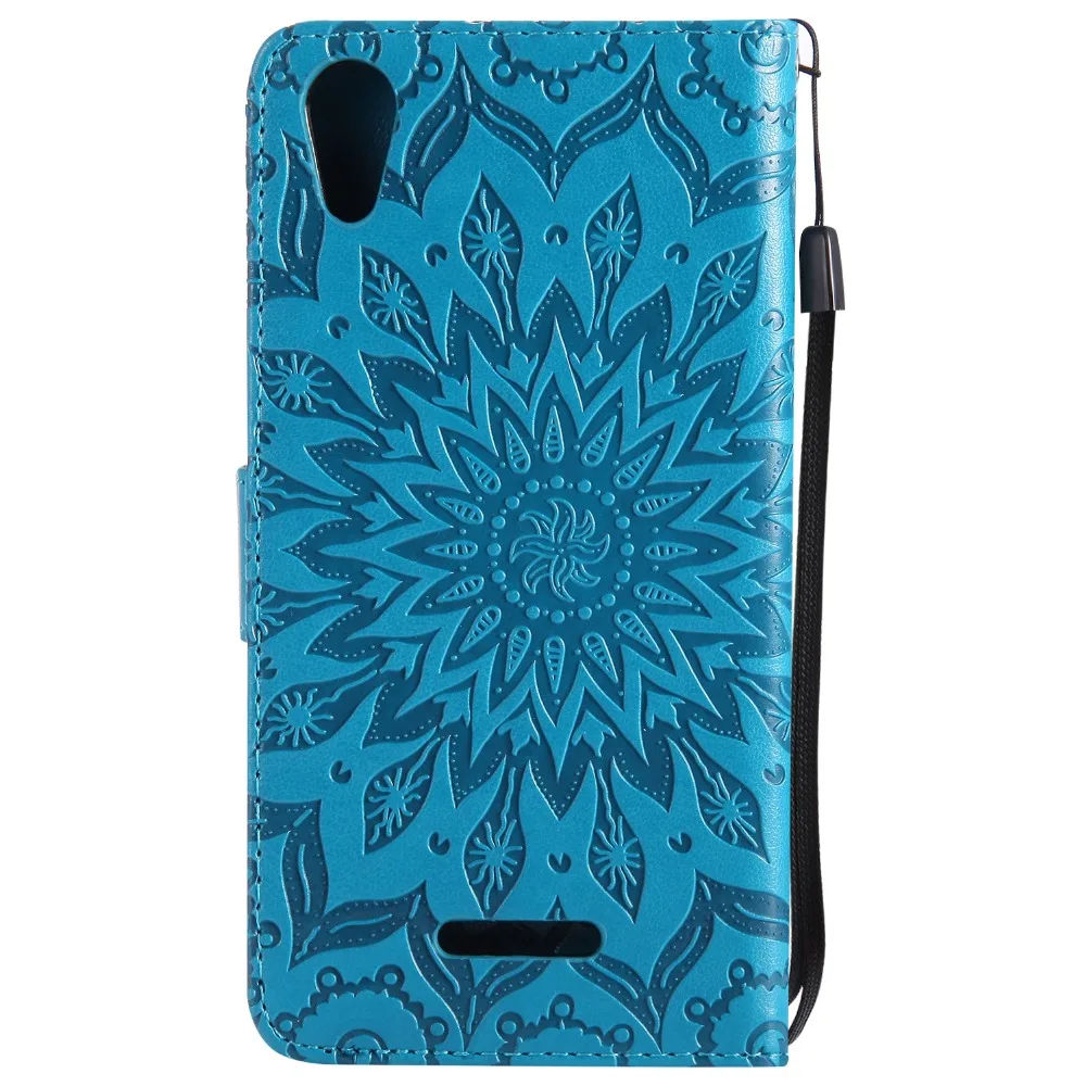 Рельефный цветочный чехол для coque Wiko Lenny 4 Чехол fundas 5 дюймов + держатели карт|case