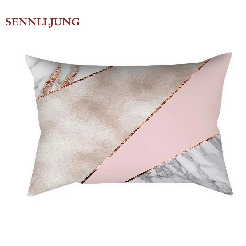 SENNLLJUNG 30*50 см прямоугольная Терилен декоративная наволочка с геометрическим