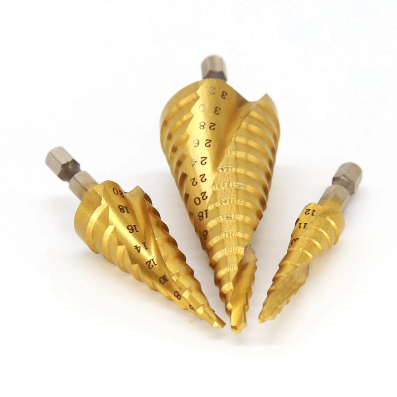 Ступенчатое сверло из быстрорежущей стали 4 12 мм 20 32 спиральное стандартное мини