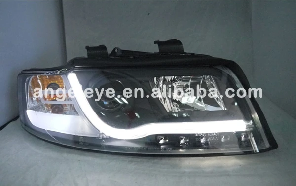 Для Audi для A4 B6 светодиодный головной фонарь 2001-2004 Черный корпус SN