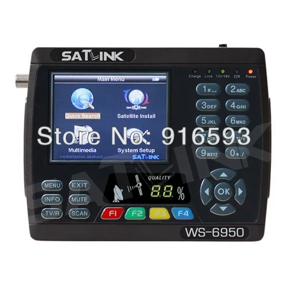 100% Оригинальный SATLINK WS 6950 Satlink 3 5 &quotTFT ЖК цифровой спутниковый сигнал|finder meter|finder