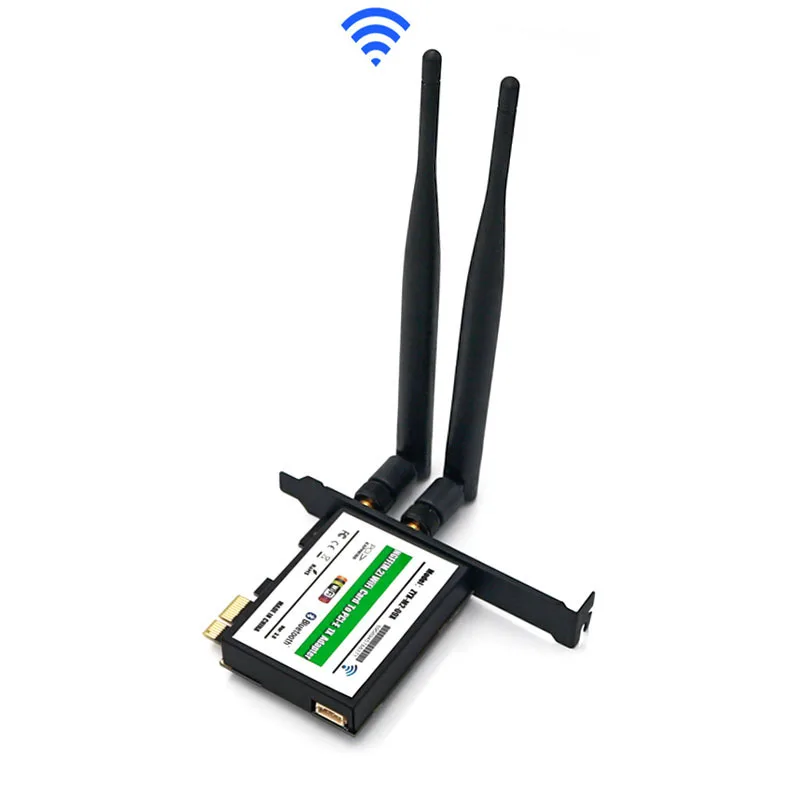 Настольный вайфай адаптер беспроводной карты NGFF M.2 карта для PCI-Express x1 беспроводной адаптер ethernet с кабелем Bluetooth для ПК