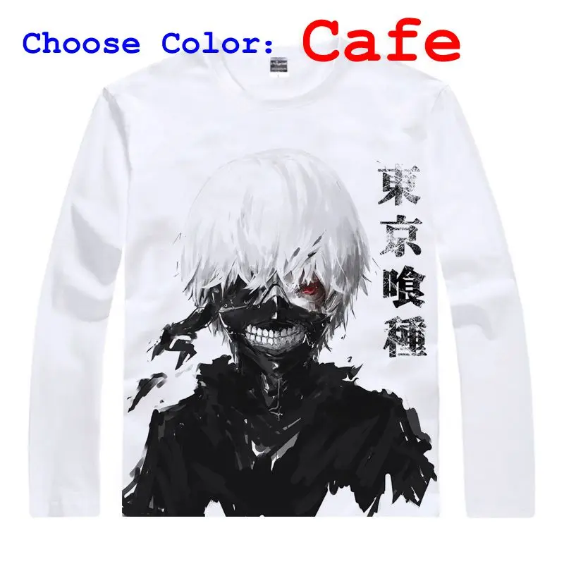 Coolprint японский Футболка с изображением в стиле аниме Tokyo Ghoul футболки мульти стиль