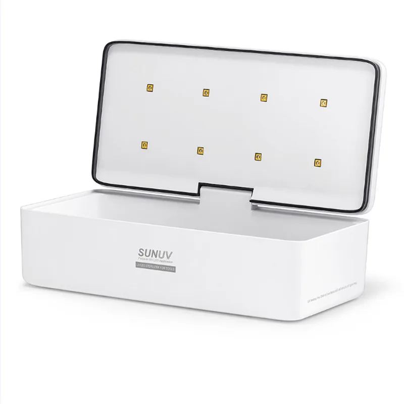 SUNUV UV Sterilizer Box Beauty Nail Art Tools S2 Storage Portable LED Disinfection for Comestic Salon | Красота и здоровье