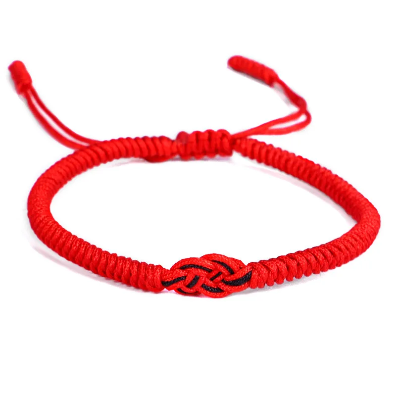 

Romantic Red/Black Rope Knot Bracelet For Couple Adjustable hand Jewelry Valentine's Day Gift DropShipping