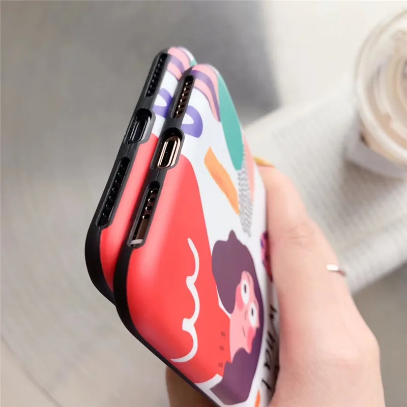 Абстрактная роспись девушка телефон чехол для iphone XS MAX XR X 6 6s 7 8 plus Мода граффити