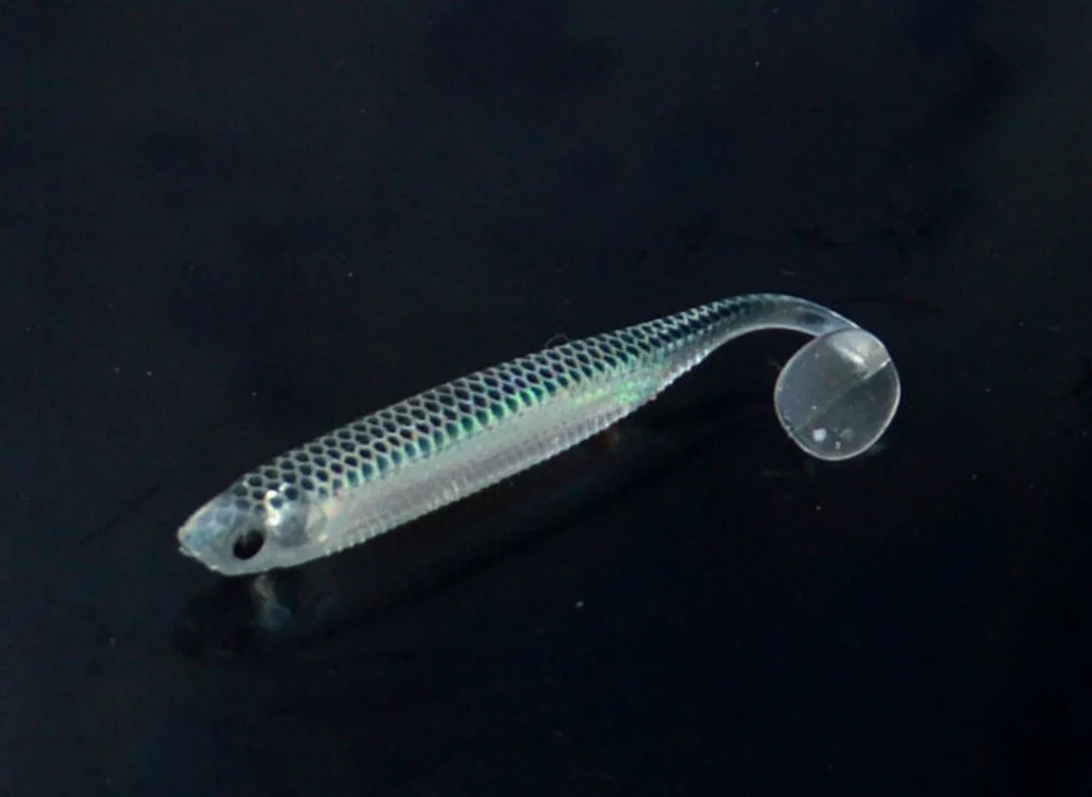 

12PCS Soft Shad Capuchin maggots Fishing shad Lure Grub worm Silicone Bait Hook 7.5cm/2g