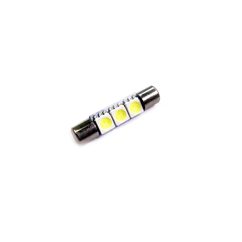 JEAZEA 1 шт. авто светодиодный лампы супер белый 31 мм 5050 3 s SMD 12В солнцезащитный