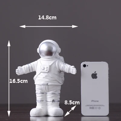 Europe style Cute Resin Astronaut Miniatures Figurine Craft Home Garden Decor wedding gifts fashion tabletop Furnishing articles - Цвет: A1