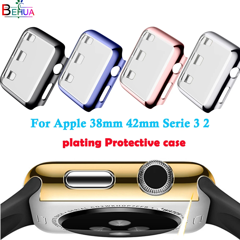 

protective case plating protective case For Apple 2/3 watch Thin Plating Cases Protective 38mm 42mm watch All-round protection