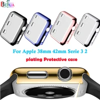 protective case plating protective case for apple 23 watch thin plating cases protective 38mm 42mm watch all round protection