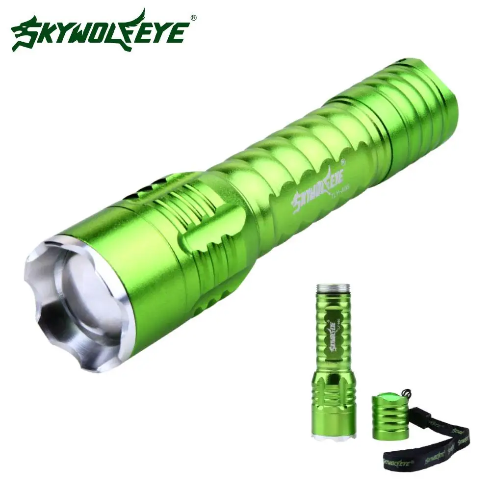 Skywolfeye Zoom Q5 светодиодный фонарик Фонарь Лампа 3 режима мини фонарь для улицы 1*18650
