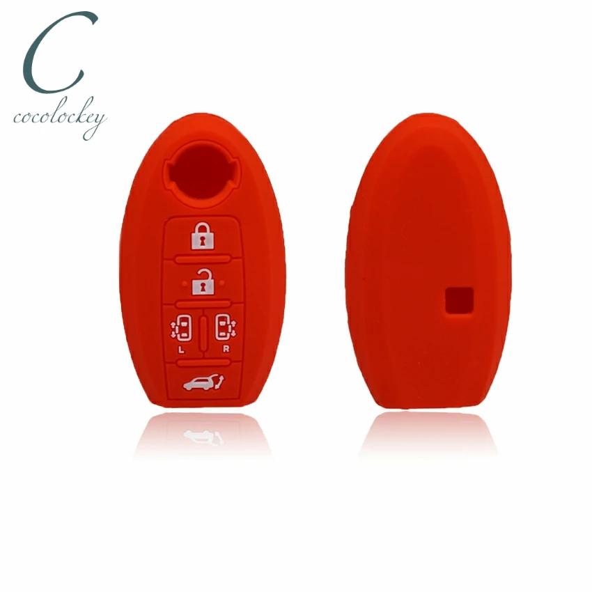 Cocolockey чехол для ключа nissan jdm e51 elgrand Smart Key 5 кнопок строительный автомобиля 2004-2011 |