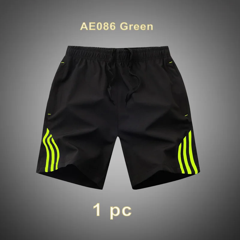 AE086 Green 3 шт., летние мужские шорты для фитнеса, повседневная спортивная одежда, брендовые бермуды Masculina, хлопковые пляжные шорты, спортивные штаны для бега, короткие мужские брюки - Цвет: AE086 Green