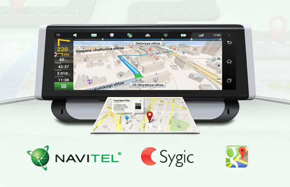 Olysine 8 ''4G Android Автомобильный видеорегистратор gps навигатор ADAS Wifi Bluetooth Dashcam камера FHD 1080P видео рекордер регистратор двойная камера s