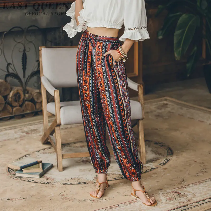 Хиппи Штаны Летняя женская обувь пляжные Мексиканская boho Штаны женский KK2239 Y