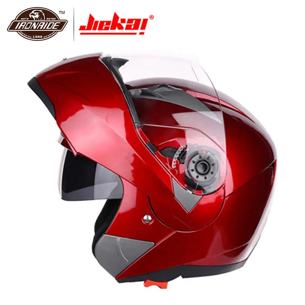 Мотоцикл JIEKAI Helme Casco Moto шлем для мотокросса с полным лицом мотоциклетный откидной