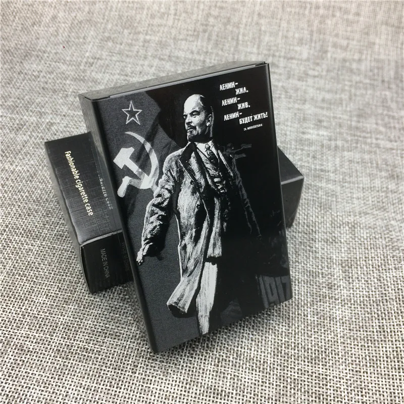 LF010 алюминиевый сплав сигареты чехол лазерная резка Советский Союз Ленин не