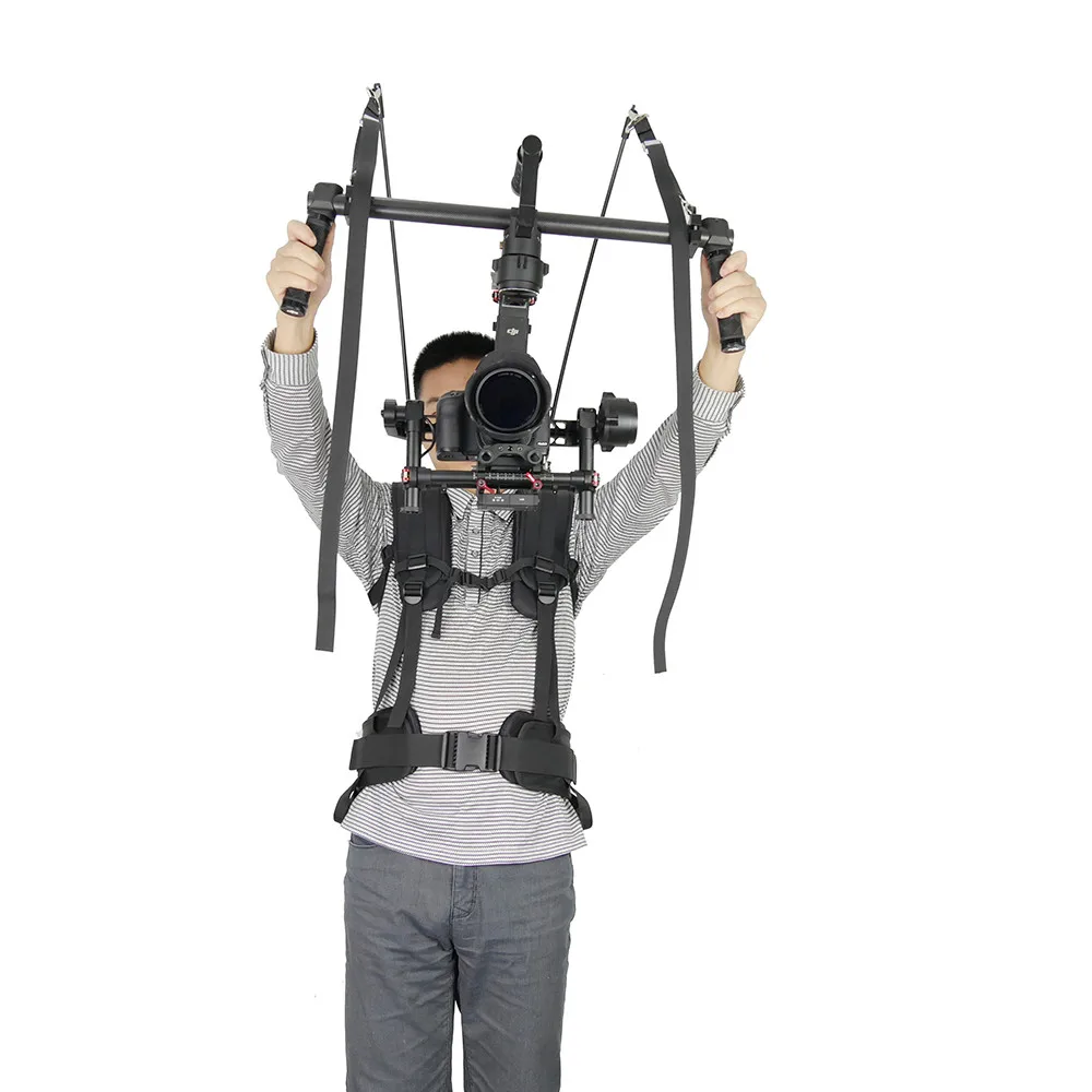 Как EASYRIG 4-11 кг видео Serene пояс стабилизатор steadicam жилет Поддержка резервного копирования rig для DJI Ronin 3 оси gimbal filmmaker