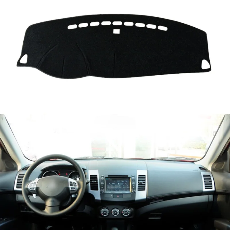 Для Mitsubishi Outlander 06 2007 2008 2009 2010 2011 2012 2013- Ковер Анти-УФ коврик для приборной панели коврик солнцезащитный коврик - Название цвета: For 2006-2012