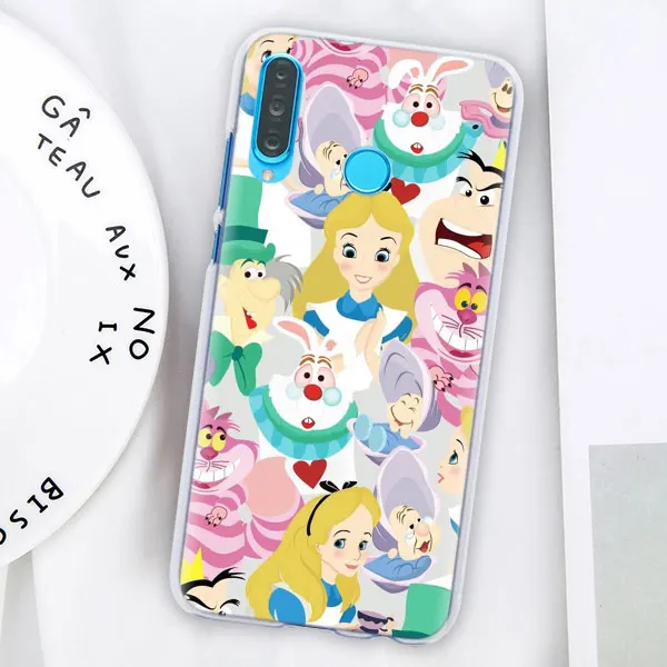 13 Аниме Алиса в стране чудес чехол для телефона для huawei P30 P30 Pro P9 P10 P20 Lite P Smart Plus View 20 Жесткий PC задний Чехол бант - Цвет: 13