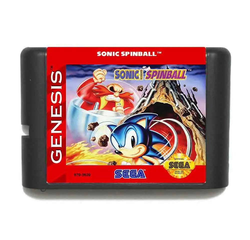 

Sonic Spinball16 bit MD Game Card For Sega Mega Drive For Genesis