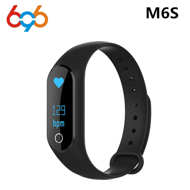 696 M6S смарт-браслет монитор сердечного ритма Фитнес трекер Smart Band