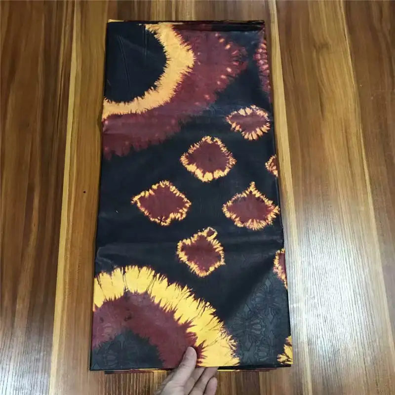 2019 African Brocade Lace Fabric Guinea Damask For Dresses Beautiful Bazin Riche 5 Yard/Lot! XFF5125 | Дом и сад