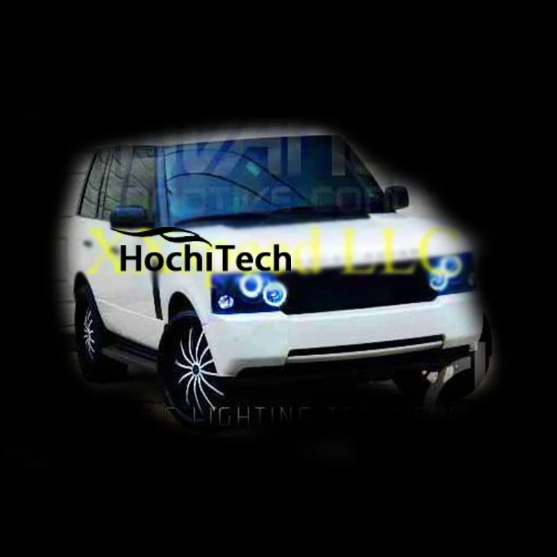 Для Ленд Ровер Range rover HSE 2003-2009 RGB светодиодный Фар Halo ангел демон глаза кольца |