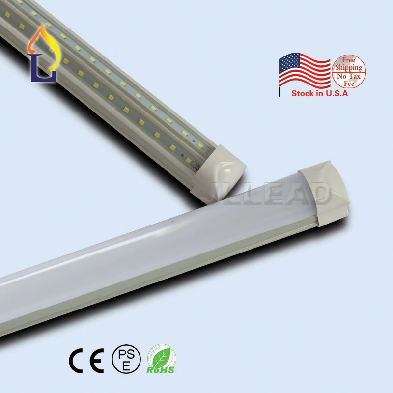 6 шт./лот T8 интегрированный V-shapedtube свет 8ft 60 Вт SMD2835 28LM/led флуоресцентная на замену