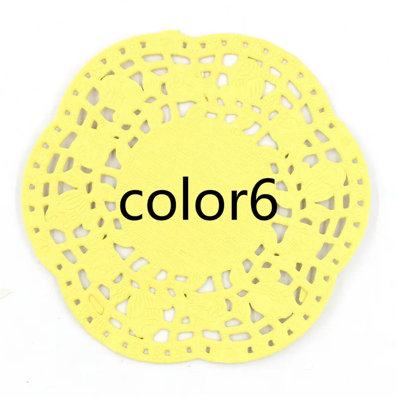 color6 Ksccraft 4," Цветные Цветочные кружевные бумажные салфетки/салфетки для свадебной вечеринки, товары для украшения скрапбукинга, бумажные изделия - Цвет: color6