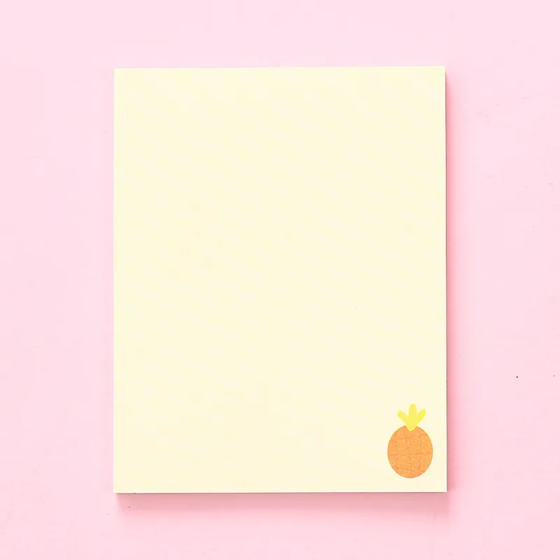 Hot Sale Cute Mini Clipboard Fruit Memo Pads Creative Office Planner Sticker Paper Stationery School Supplies Students Gift