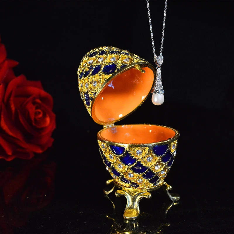Новое поступление qifu Faberge яйцо дом украшения