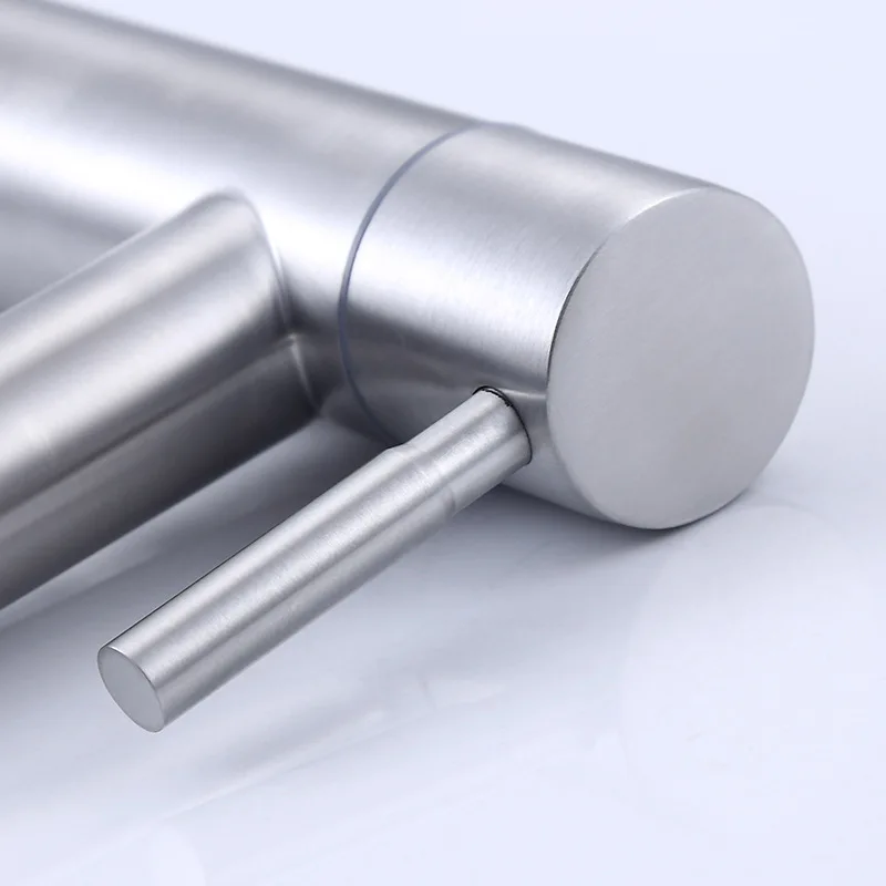 304 кран для кухни и раковины из нержавеющей стали с одним холодом быстро