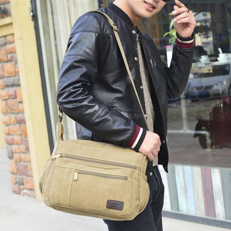 Vogue of new fund 2017 joker canvas inclined shoulder bag lady mother packages in large capacity travel recreation male l | Багаж и сумки