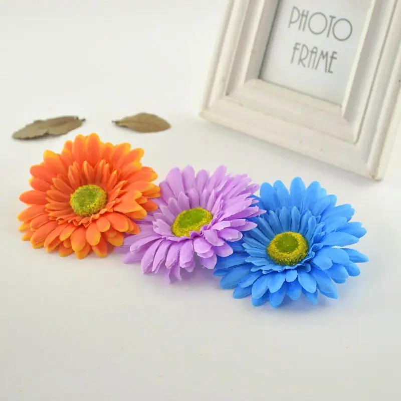 Искусственные герберы (Ромашки) 10 шт. шелковые цветы для украшения дома свадьбы