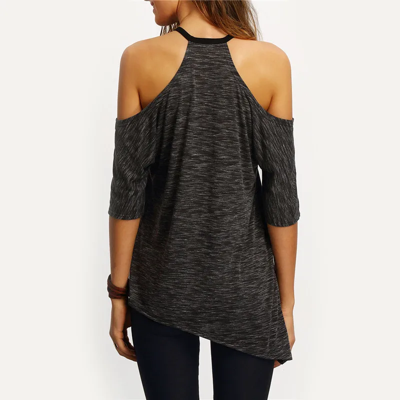 2017 шикарная женская рубашка женские рубашки модные летние с открытыми плечами