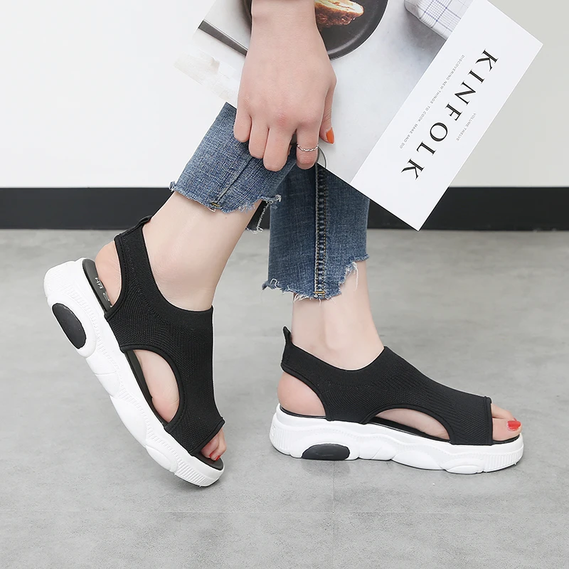 

Summer Women Sandals 2019 New Female Casual Shoes Woman Comfortable Slippers Ladies Slip-on Roman Sandals Platform Sandals