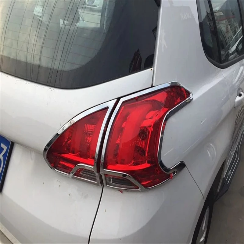 Автомобильный чехол WELKINRY для Peugeot 2008 2013 2014 2015 ABS хромированный задний фонарь taillamp